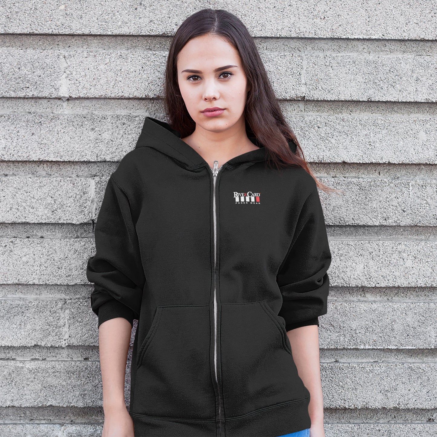 Official RiverCard Poker Hoodie - Black