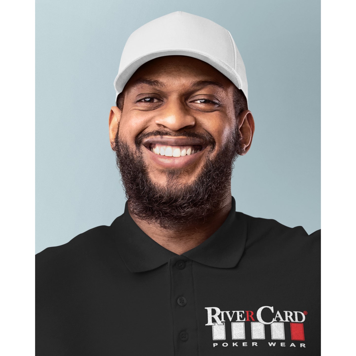 Official Embroidered RiverCard Polo - Black